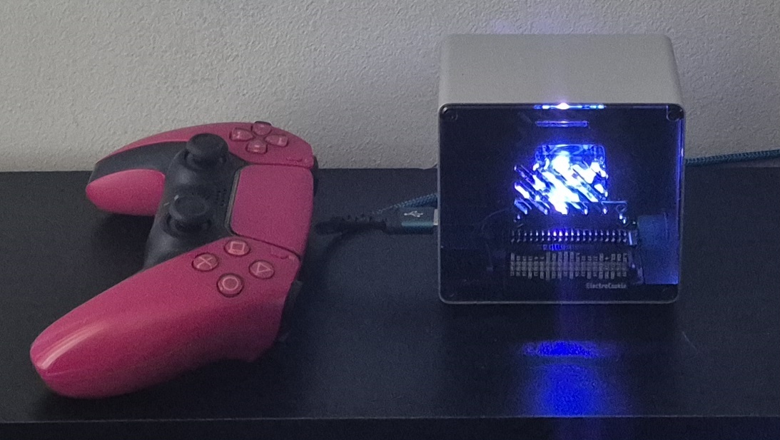 raspeberry pi, electrocookie case,ps5 controller