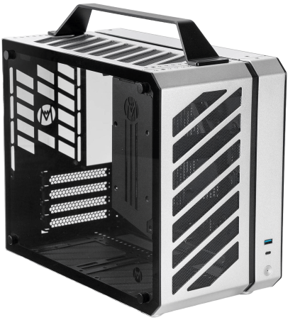 Mechanic Master C28 Micro Tower Gaming Case - Silver