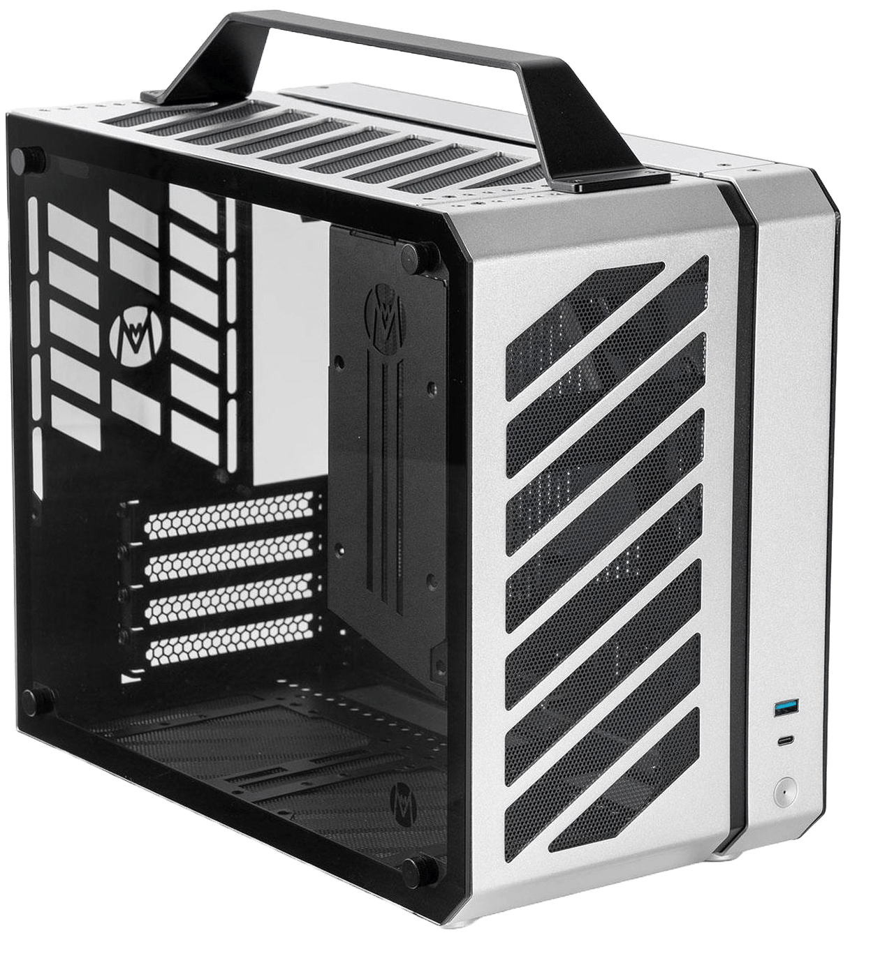 Mechanic Master C28 Micro Tower Gaming Case - Silver