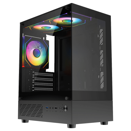 CIT Celcius EBK Micro Tower Gaming Case -black