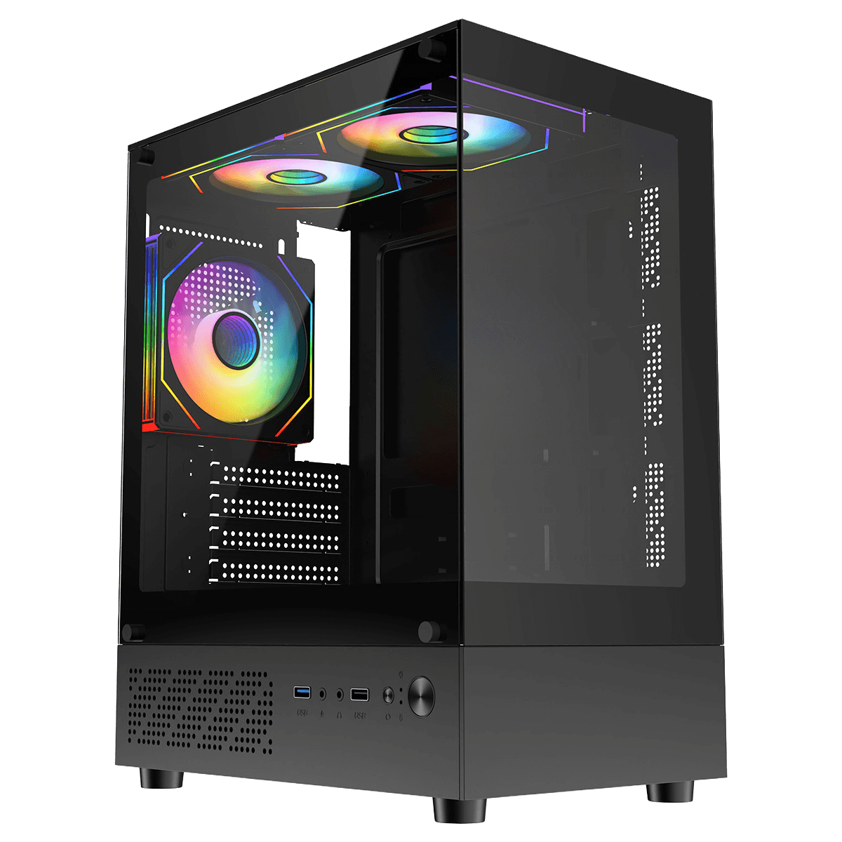 CIT Celcius EBK Micro Tower Gaming Case -black